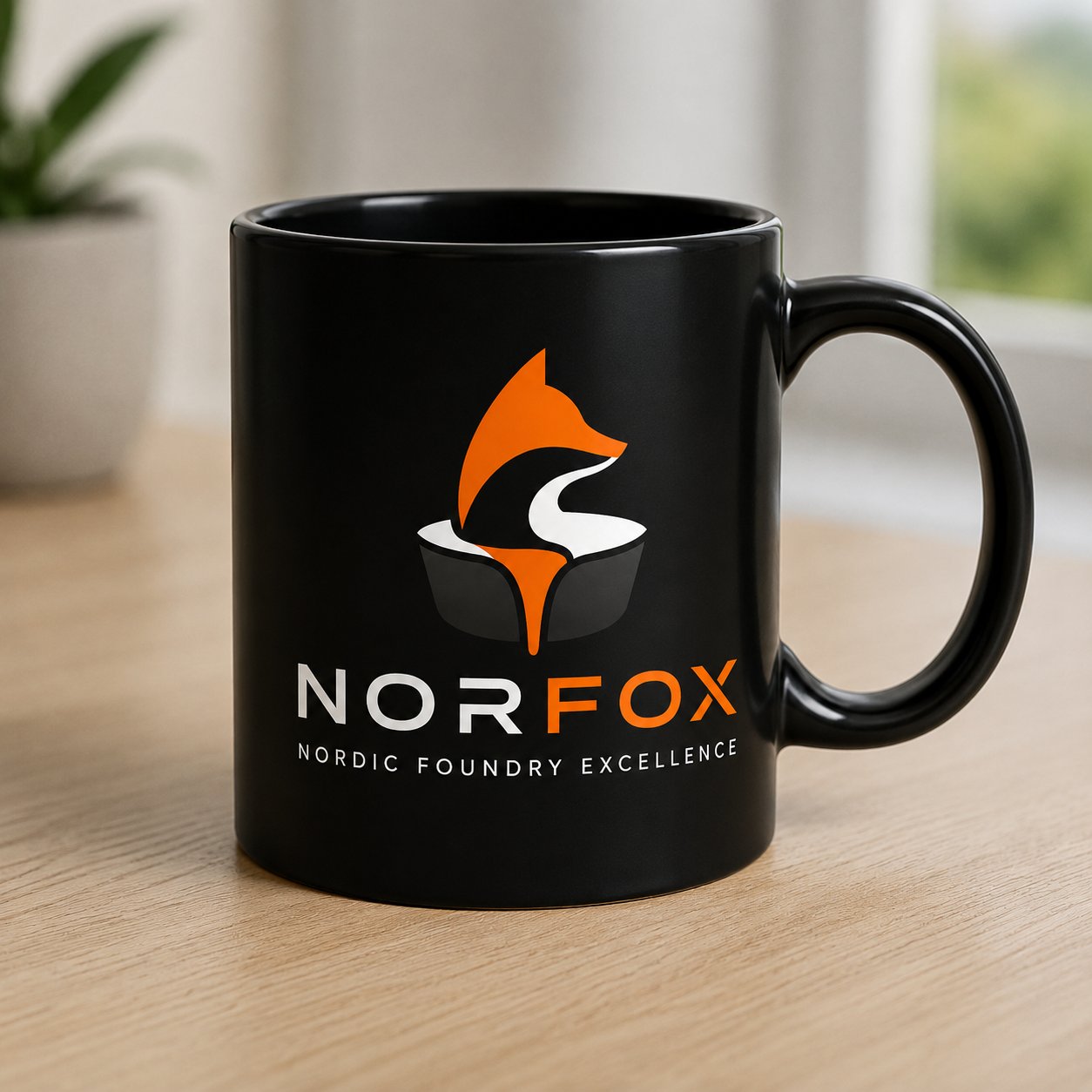 Norfox black mug