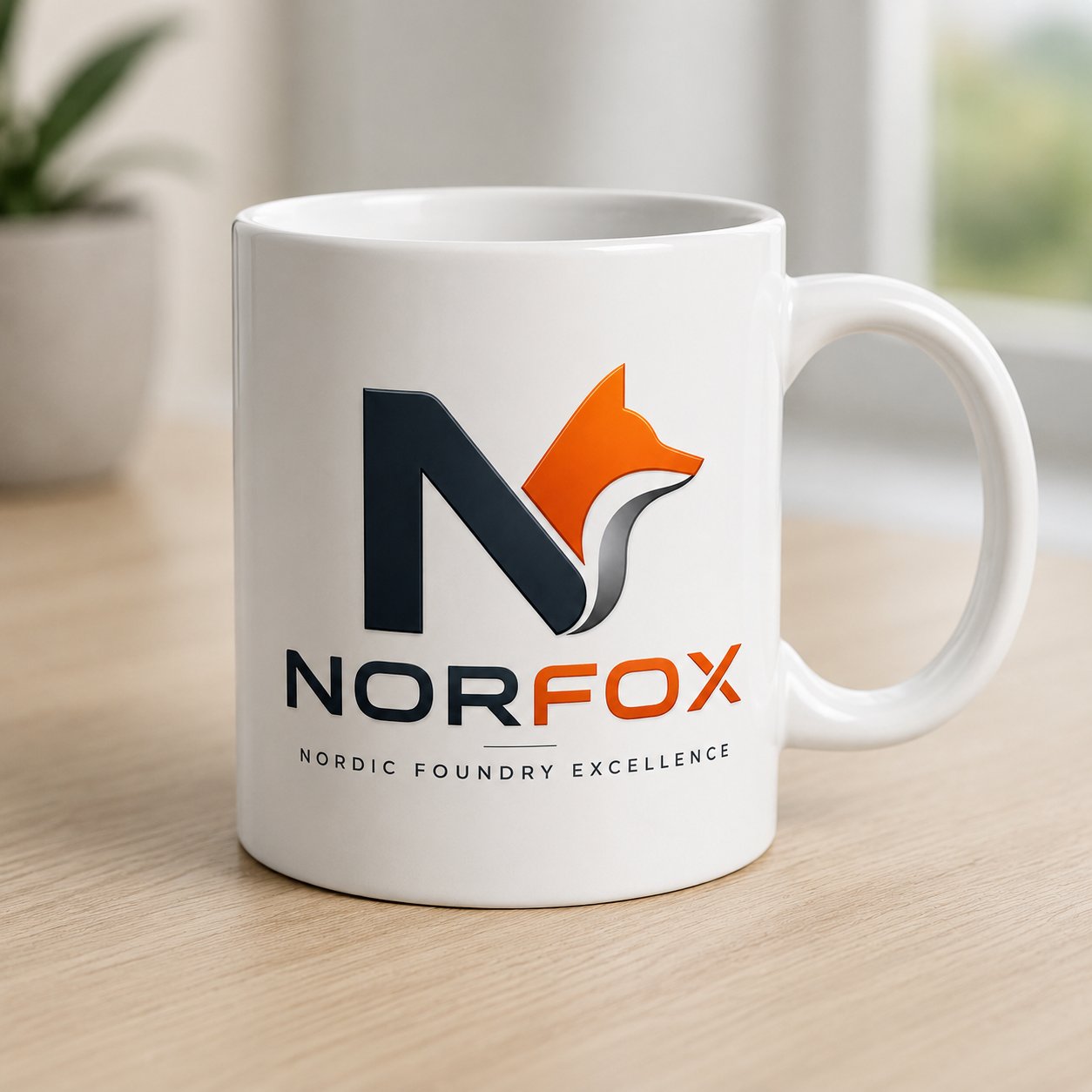 Norfox white mug